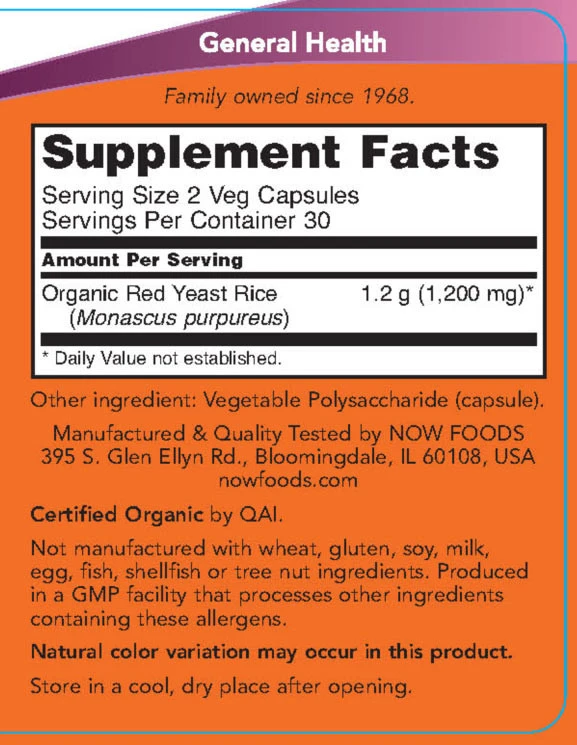 Rdeči kvasni riž, 600 mg - 60 kapsul - slika 3