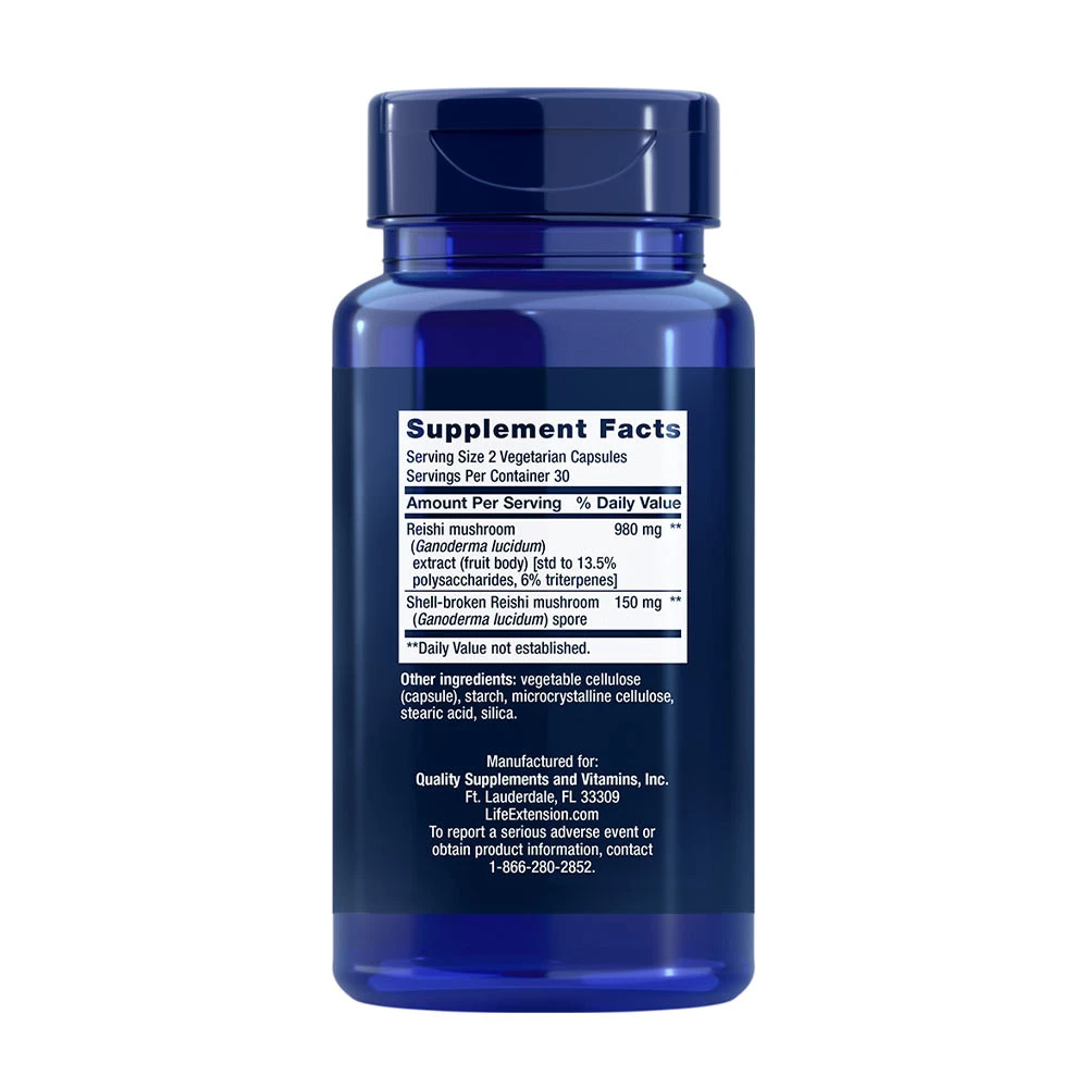 Kompleks gobjih izvlečkov Reishi - 60 kapsul - slika 3