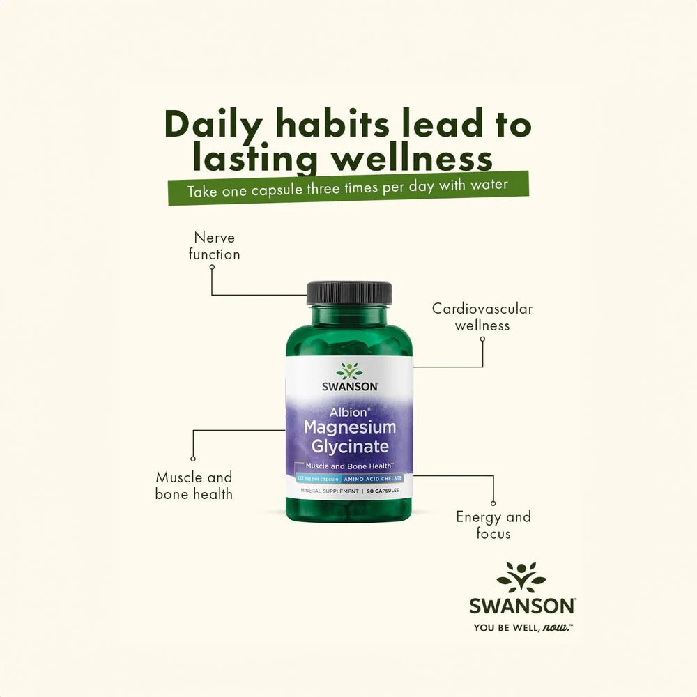 Albion Magnesium, 133 mg - 90 kapsul - slika 6