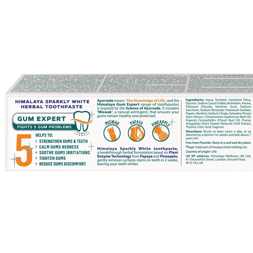 Bleščeča bela zeliščna zobna pasta - 75 ml - slika 6