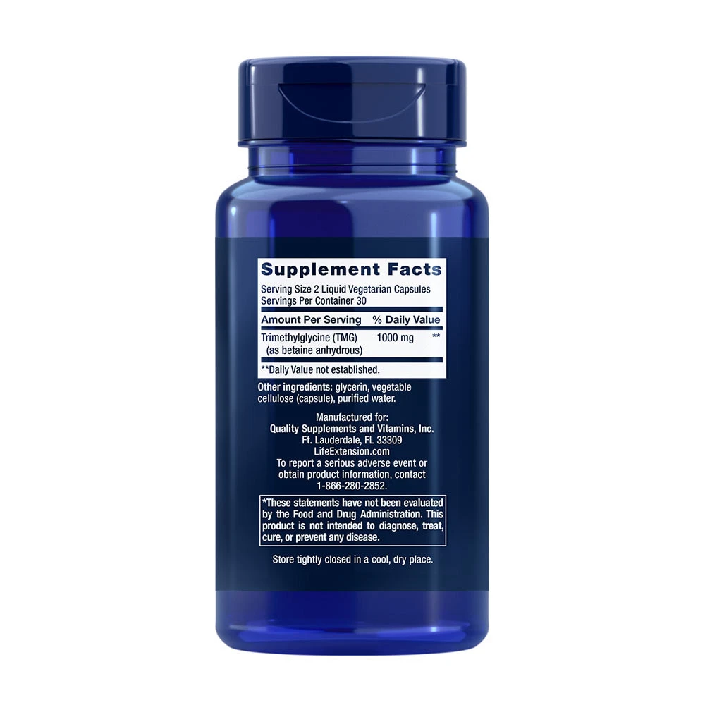 TMG, 500 mg - 60 tekočih kapsul - slika 3