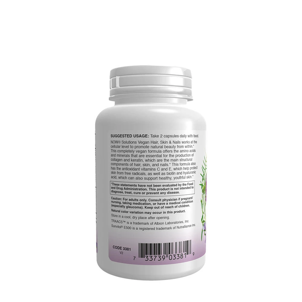 Veganski lasje, koža in nohti - 90 kapsul - slika 5