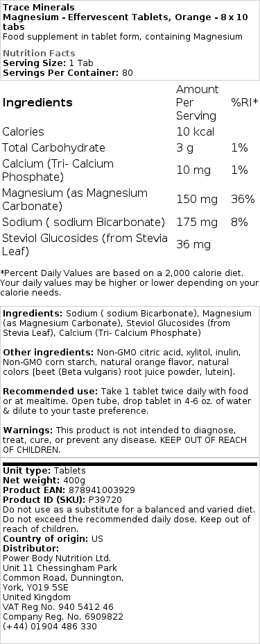 Magnezij - šumeče tablete - slika 2