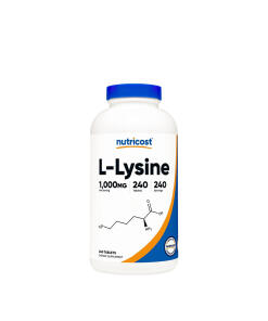 Nutricost L-Lysine Tablets (240 Tablets)